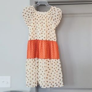 Flowy bohemian dress with color block printed flowers 💐 😍 💕